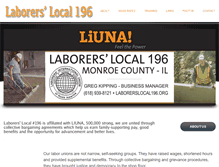 Tablet Screenshot of laborerslocal196.org